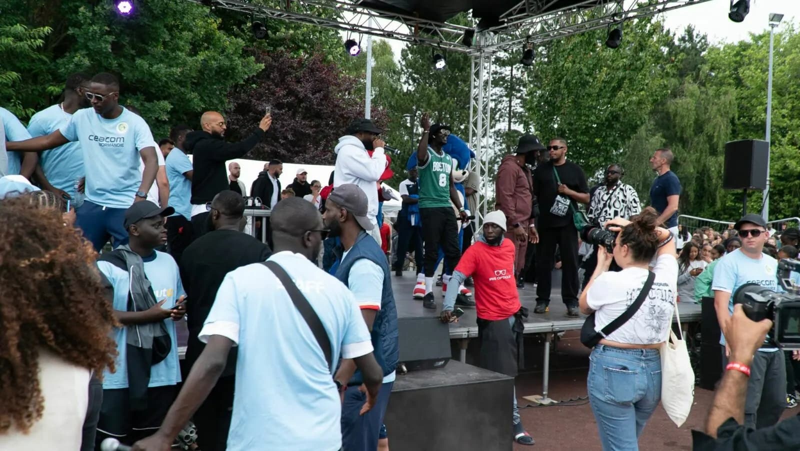 Scène du concert de clôture du tournoi